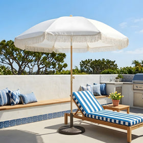 Kbrellaoutlets cream canopy ideal for beach, terrace, and picnics