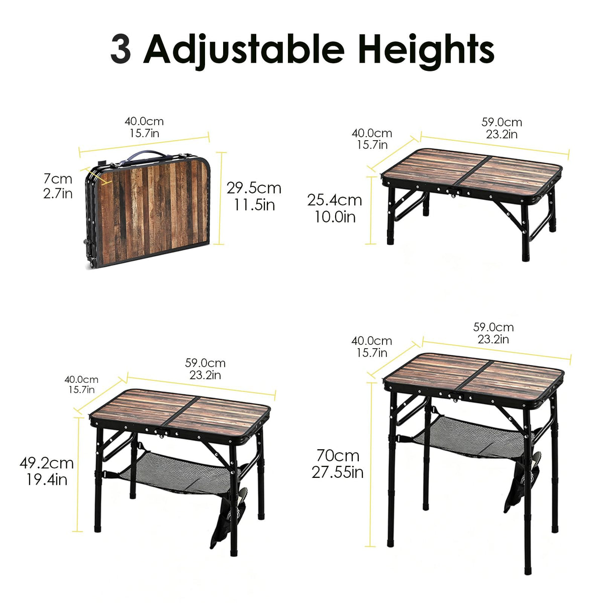 Kcmploro lightweight aluminum frame enables easy transport and setup.
