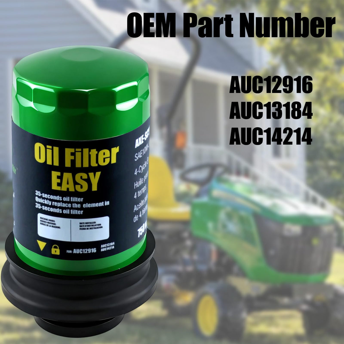 KCMSsertkir oil filter with reinforced steel housing for durability.