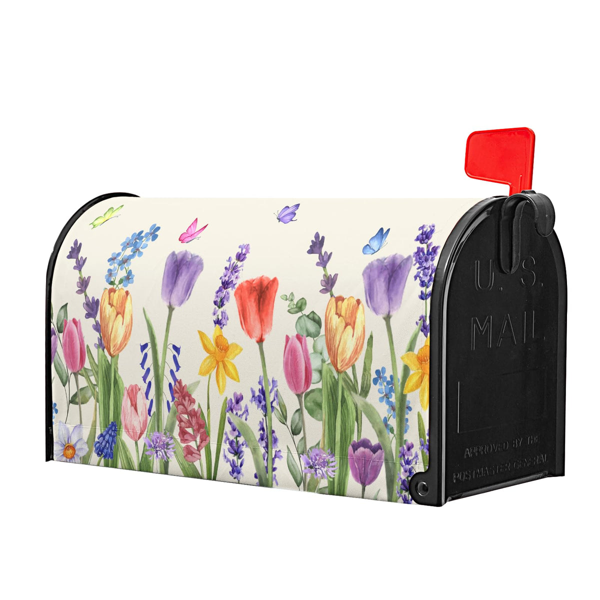 Kcozydecor outdoor mailbox cover, garden-friendly, easy magnet attachment for quick seasonal swap.
