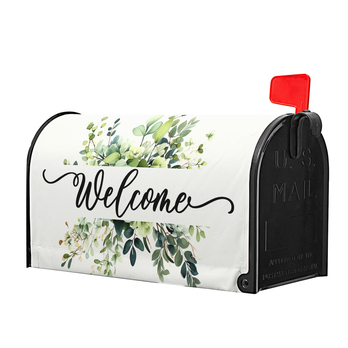 Kcozydecor spring mailbox cover uses magnet ends for easy tool-free installation.