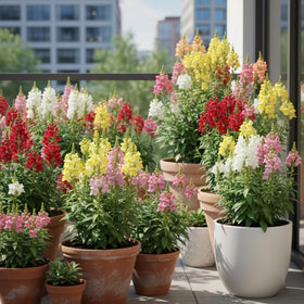 KCT GARDEN Tall snapdragon stems reach 36 inches for borders.