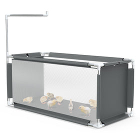 Kculehtlla chicken brooder box with stainless steel frame keeps chicks dry and secure