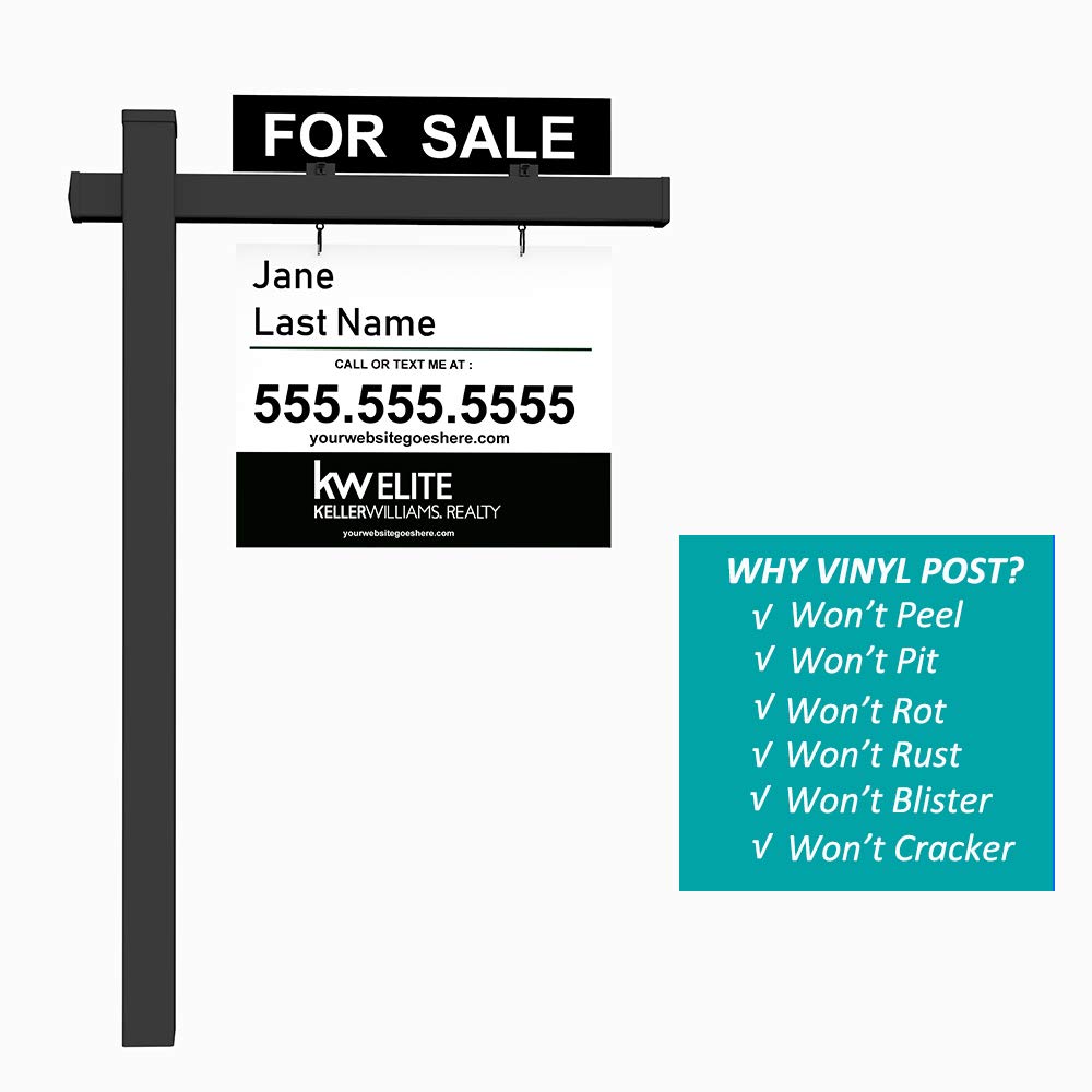 Kdgarden real estate arm 47in supports up to 36-inch signs.