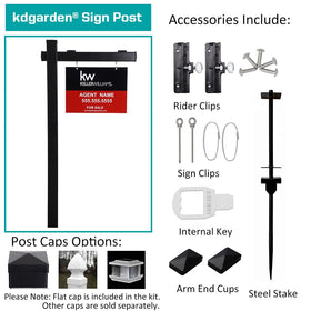 Kdgarden retaining key ensures secure sign assembly.