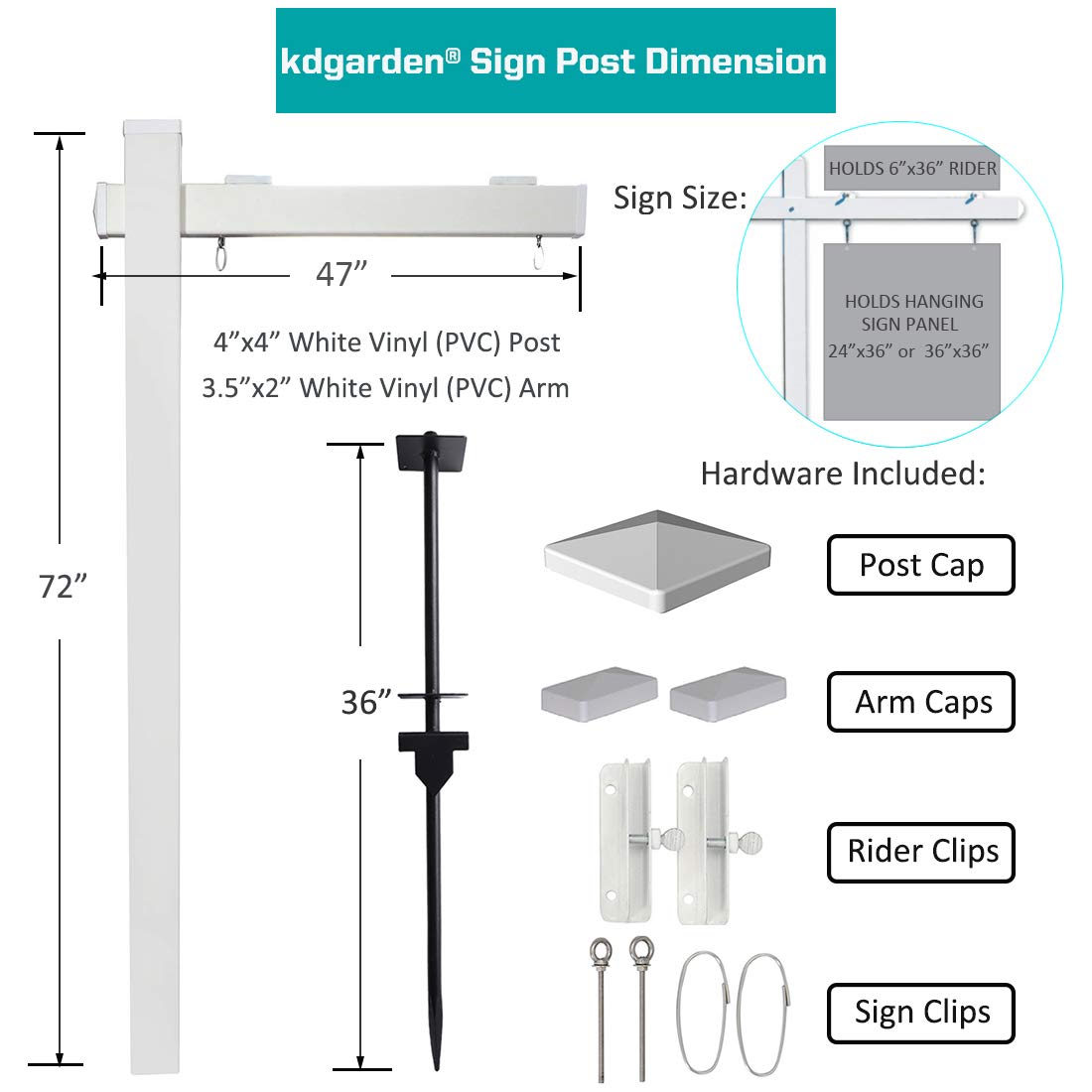Kdgarden setup tools with hammer and screwdriver for quick installation.