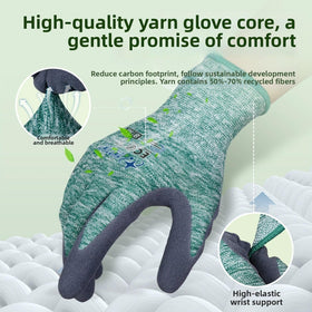 KDK gardening gloves breathable fabric for comfortable long gardening sessions.