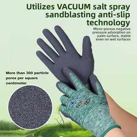 KDK gardening gloves eco-friendly recycled polyester material for sustainable use.