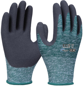 KDK gardening gloves Forest Green on hand show flexible fit for dexterity.