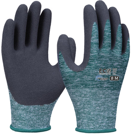 KDK gardening gloves Forest Green on hand show flexible fit for dexterity.