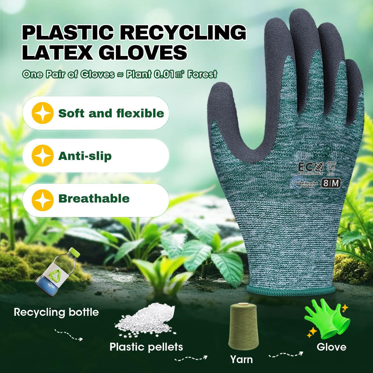 KDK gardening gloves latex-coated grip in wet conditions demonstrates reliable traction.