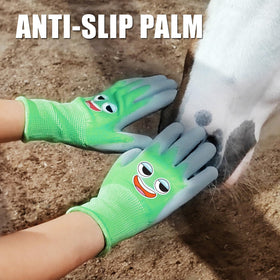 KDK kids gloves are washable for quick cleanup after garden projects
