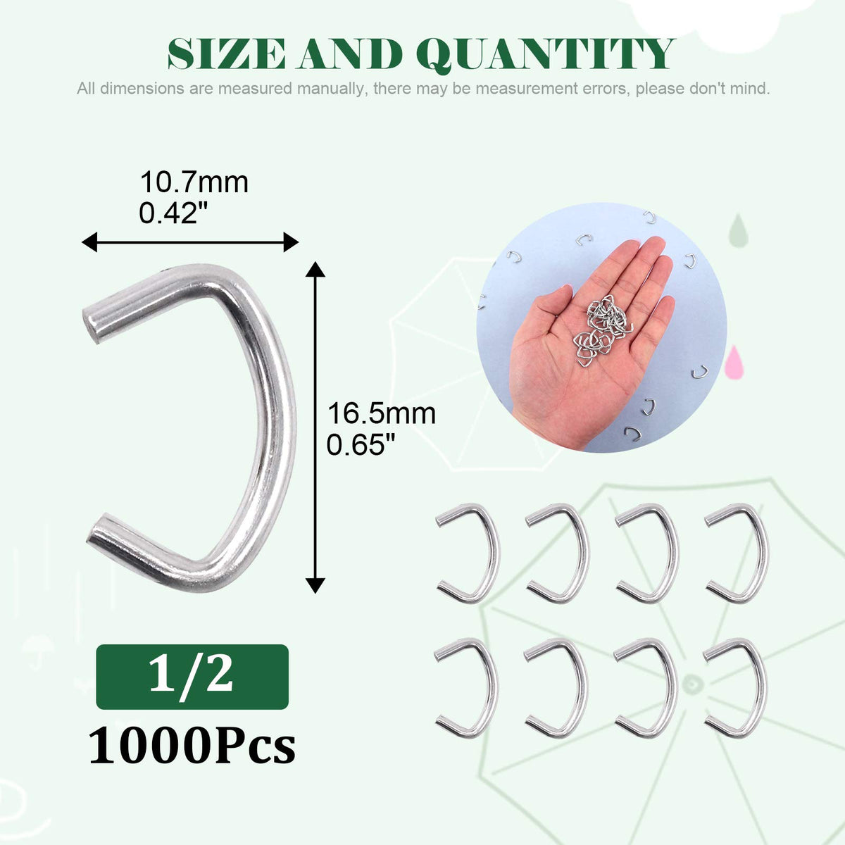 Keadic galvanized hog rings kit provides durable, rust-resistant fastening