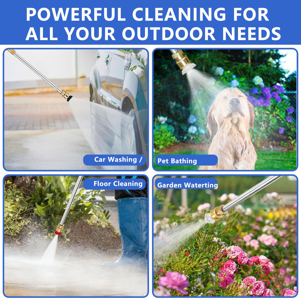 Keaixinyu anti-slip handle improves grip during extended washing tasks.