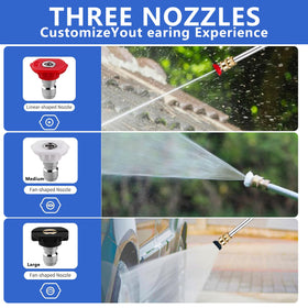 Keaixinyu easy-screw-on hose attachment demonstrates simple setup.