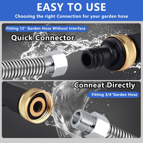 Keaixinyu quick-connect hose fit ensures easy attachment to standard hoses.