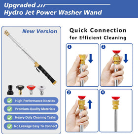 Keaixinyu three-nozzles variation shows versatile spray options for cars and patios.