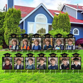 KEASKELL 13-pcs graduation yard signs set for a coordinated outdoor display.