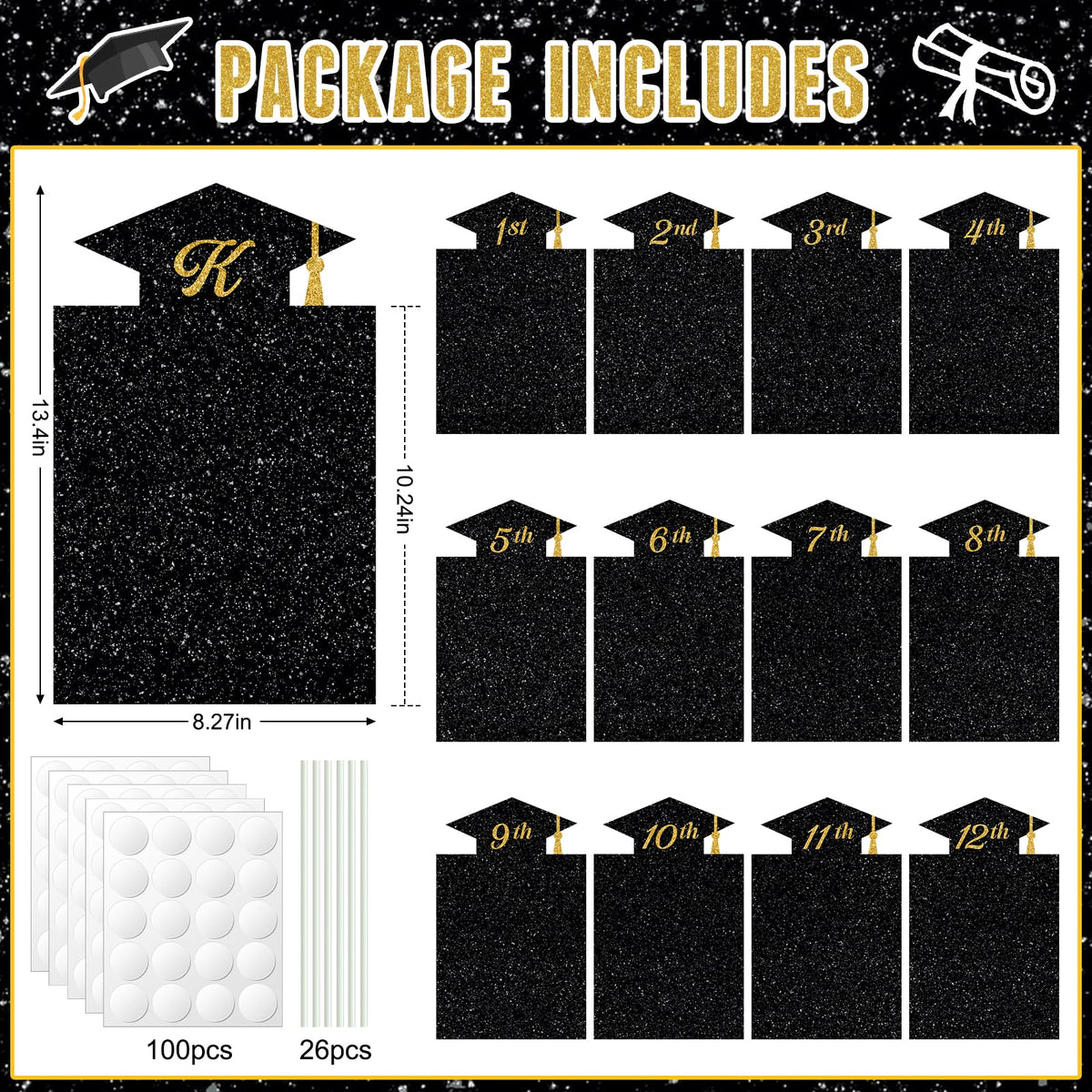 KEASKELL photo display kit turns yard signs into a memory board for graduation.