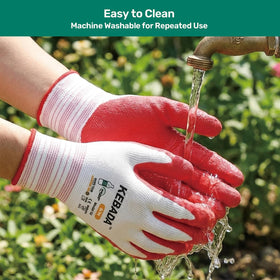 Kebada eco-friendly gloves use recycled PET fibers for greener gardening