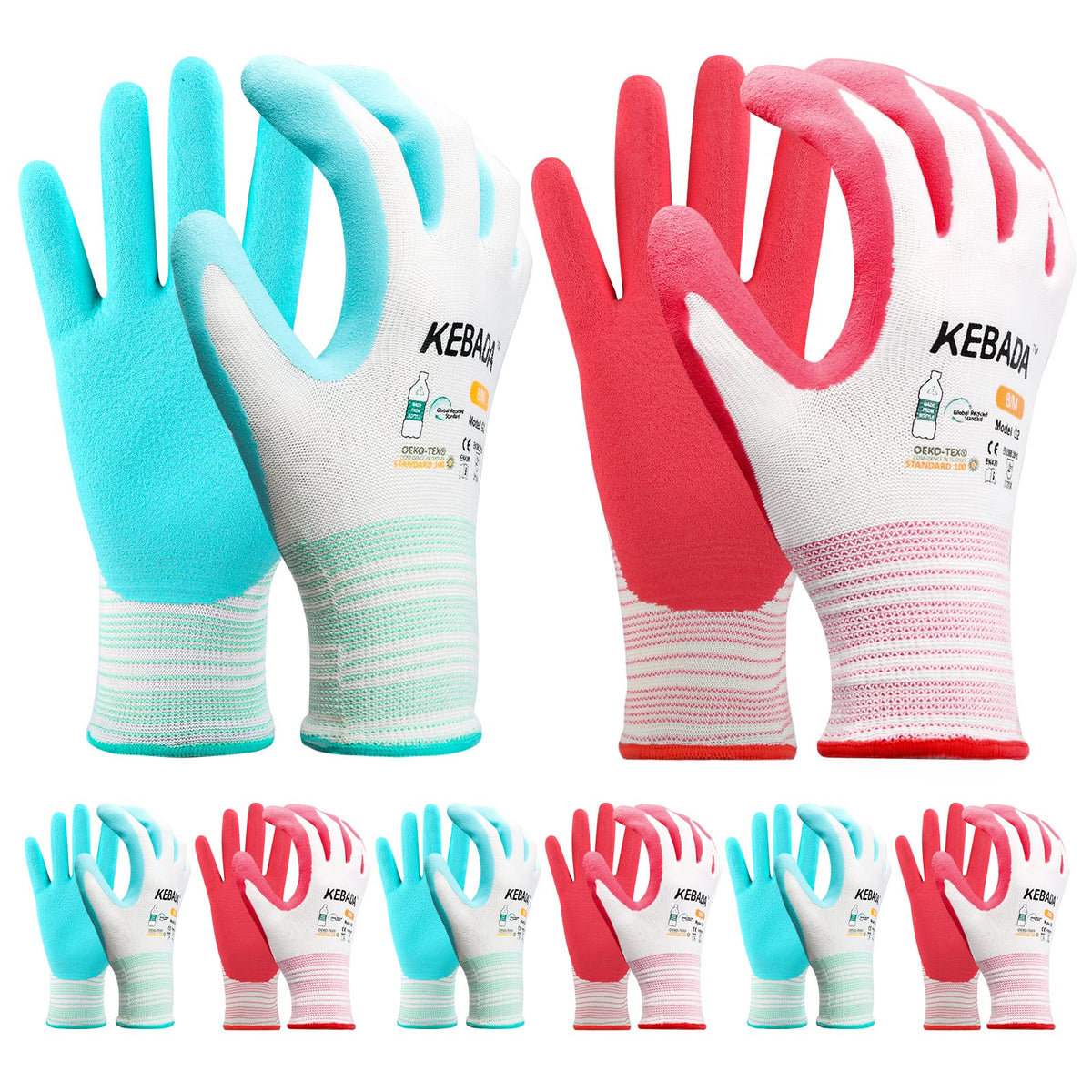 Kebada women's garden gloves with open-back breathable design for comfortable gardening