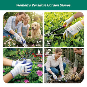 Kebada open-back gloves provide breathable comfort during long garden sessions.