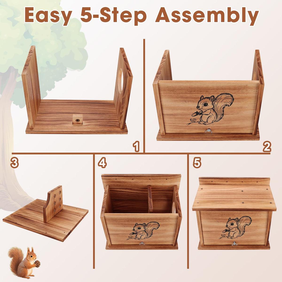 Kecaopdt backyard wildlife viewing setup with nesting box