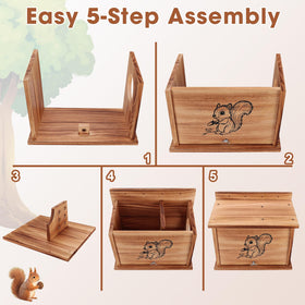 Kecaopdt backyard wildlife viewing setup with nesting box