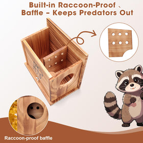 Kecaopdt easy-install squirrel nesting box on a post or tree