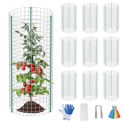 Kecaopdt plant protector assembly demonstrates quick DIY setup for outdoor garden cages.