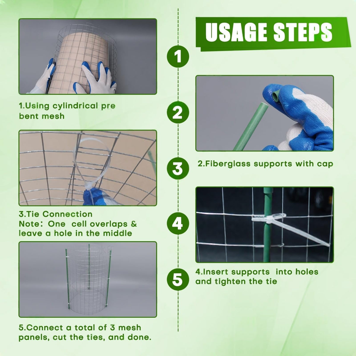 Kecaopdt tomato cage protection keeps plants supported and safe from pests.