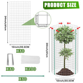 Kecaopdt weather resistant galvanized mesh guards outdoor seedlings and plants.