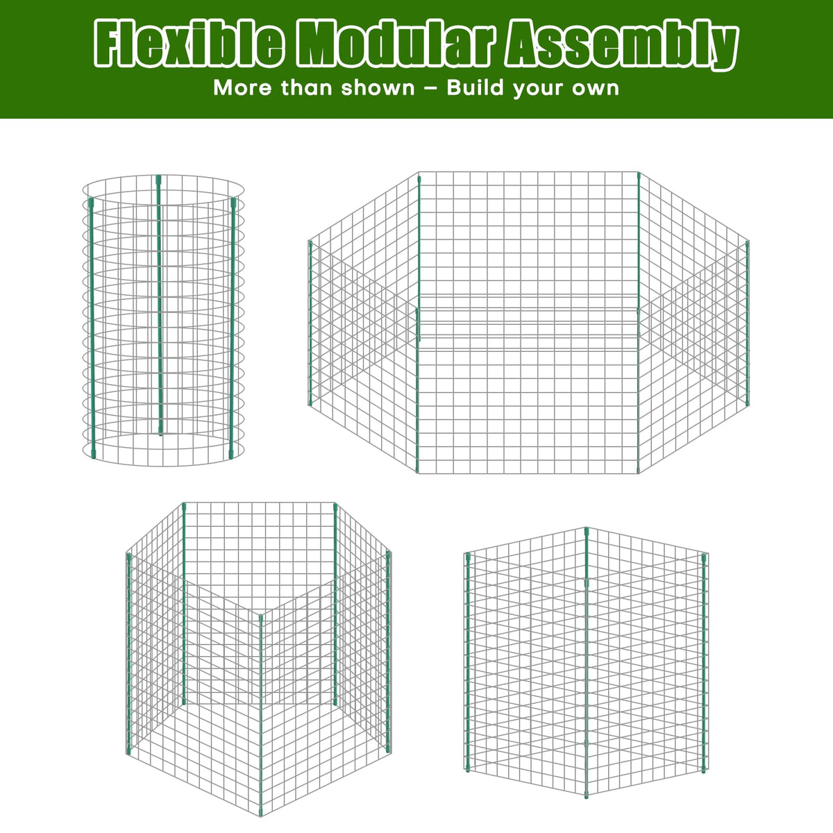 Kecaopdt wind resistant garden protection suitable for small outdoor plots.