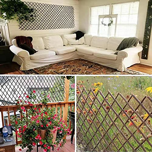 Kechery Nature Willow Trellis plant support for climbing vines and decor.