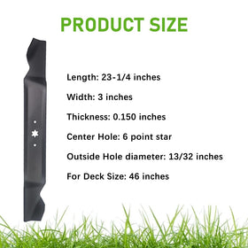 KEDAKEJI 94204290a blade compatibility chart covers multiple mower models