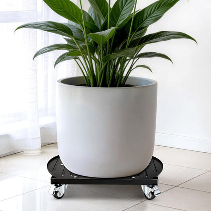 KEDSUM Plant Caddy with four wheels offers stable, anti-tip transport for large planters.
