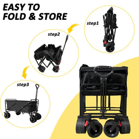 KEDY wagon capacity up to 425 pounds for heavy loads.