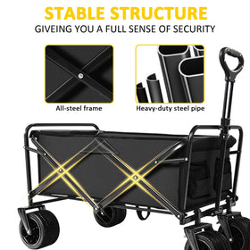 Removable fabric on KEDY wagon for easy cleaning after outdoor adventures.