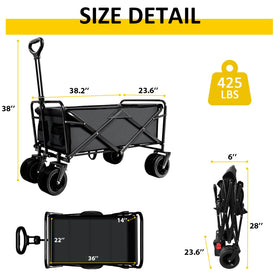 KEDY wagon unfolds quickly for on-the-go setup during outdoor trips.
