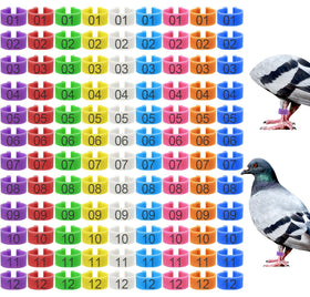 Keedolla 108-piece leg rings shown on a table for easy flock identification