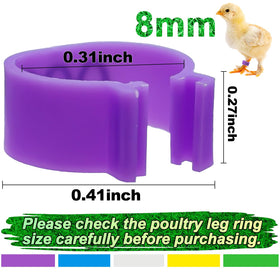 Keedolla colorful leg bands in nine colors ready for tagging