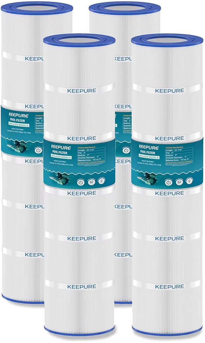 KEEPURE CCP520 front view shows compatible cartridge for effortless pool filtration.