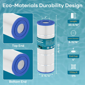 KeePure CS150 trilobal fabric technology enhances dirt capture and longer cartridge life.