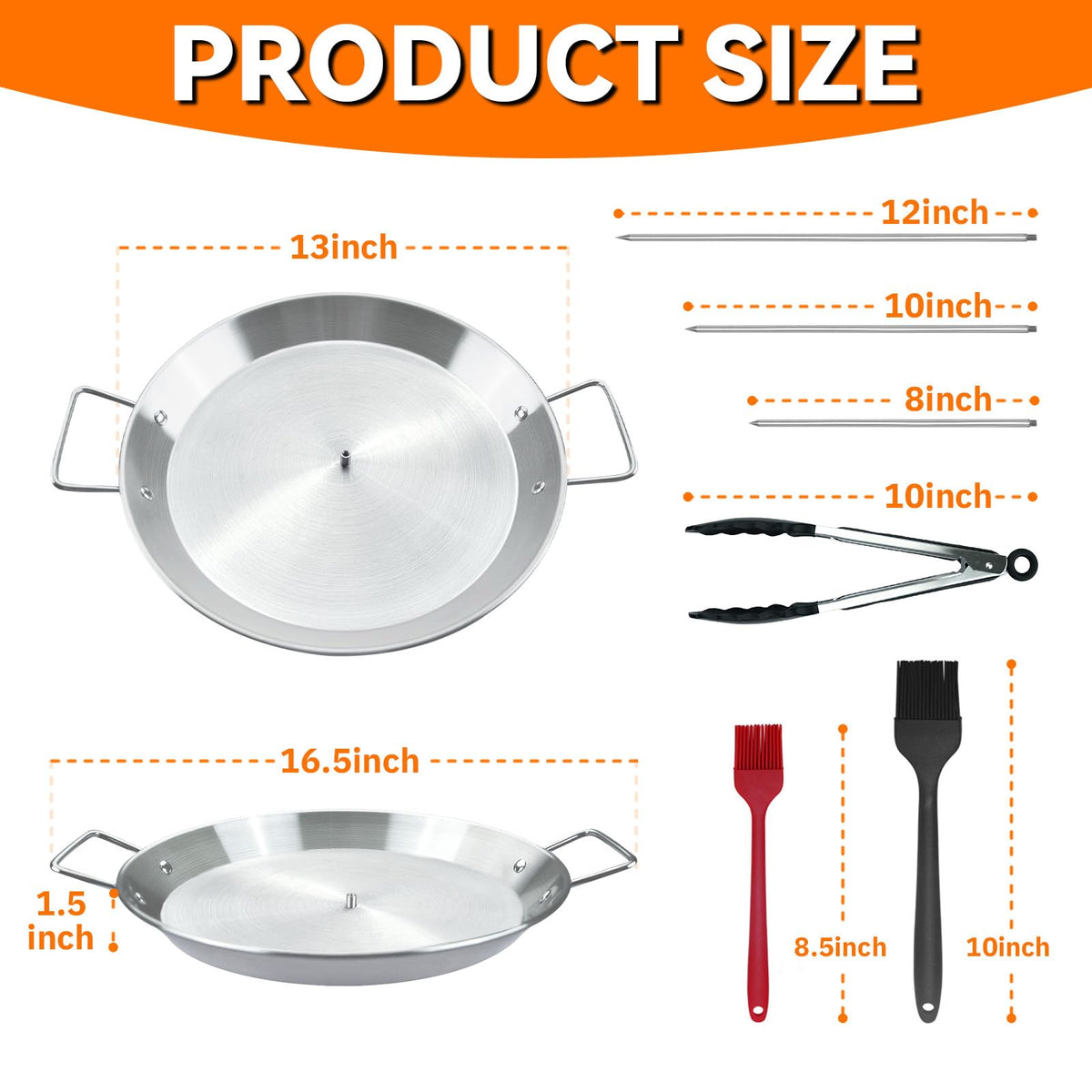 Keepxaus barbecue tongs enable safe transfer of hot skewers.