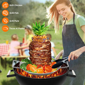 Keepxaus base pan 13-inch design supports versatile indoor and outdoor cooking.