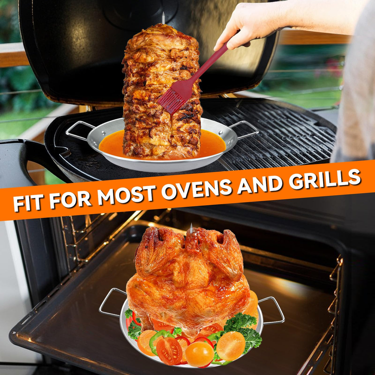 Keepxaus brushes for even sauce or oil application, enhancing flavor.