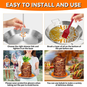 Keepxaus stainless-steel construction offers durability and easy cleanup after grilling.