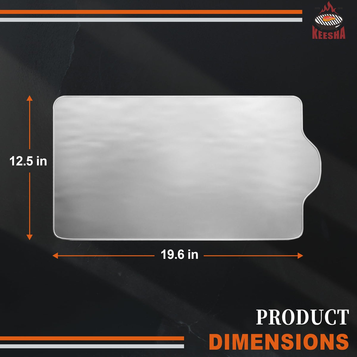 KEESHA drip tray liner for JR grills traps grease and simplifies maintenance.