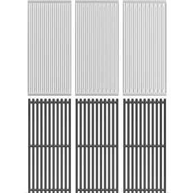 KEESHA emitter plates 3-pack overview for even heat distribution on grill