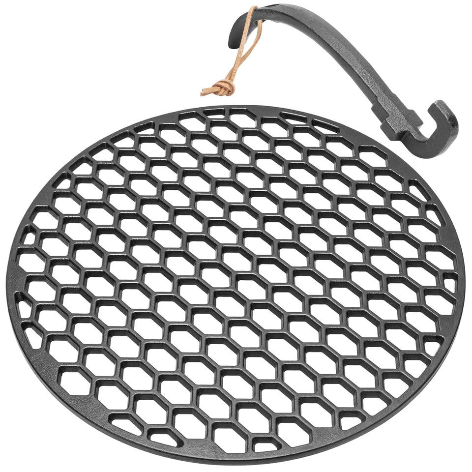 KEESHA grill grate for Weber 22-inch with honeycomb pattern for even searing